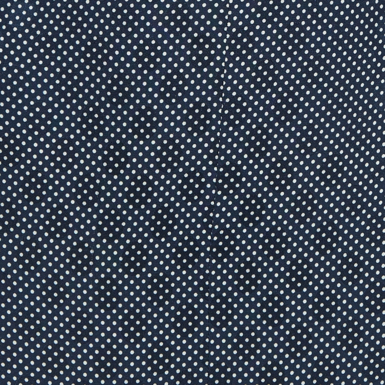 Pre Owned Chloe Blue Dotted Crepe Lace Trim Midi Skirt S