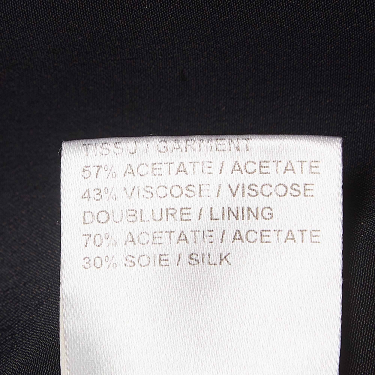 Pre Owned Chloe Black Crepe Open Front Blazer S