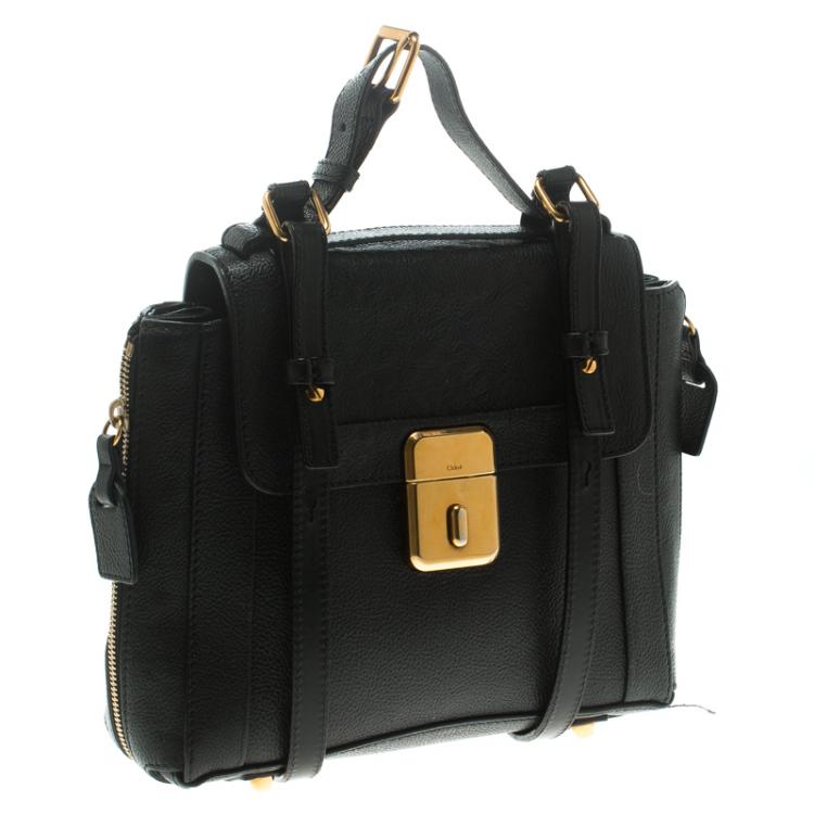 Pre Owned Chloe Black Leather Crossbody Bag