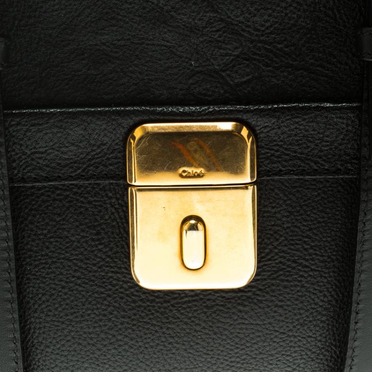Pre Owned Chloe Black Leather Crossbody Bag