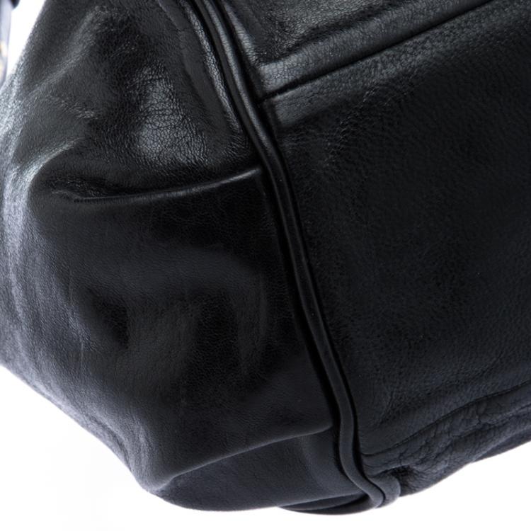 مملوكة مسبقًا Chloe Black Leather Ethel Satchel