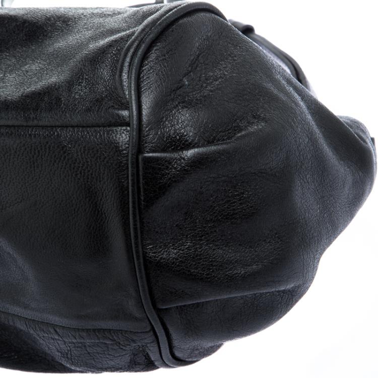 مملوكة مسبقًا Chloe Black Leather Ethel Satchel