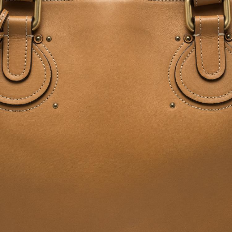 Pre Owned Chloe Tan Leather Pure Paddington Tote