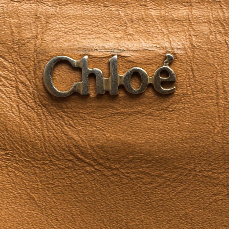 Pre Owned Chloe Tan Leather Pure Paddington Tote