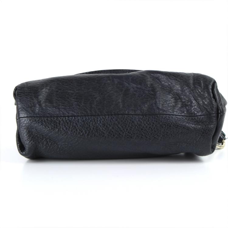 Pre Owned Chloe Black Leather Lily Shoulder Bag