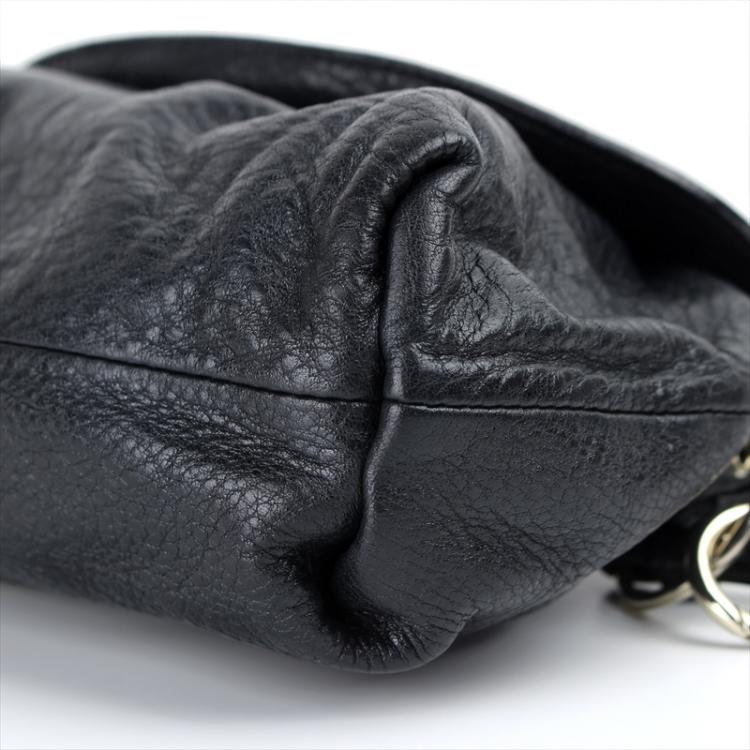 Pre Owned Chloe Black Leather Lily Shoulder Bag