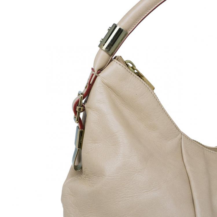 Pre Owned Chloe Gold Leather Large Ethel Hobo