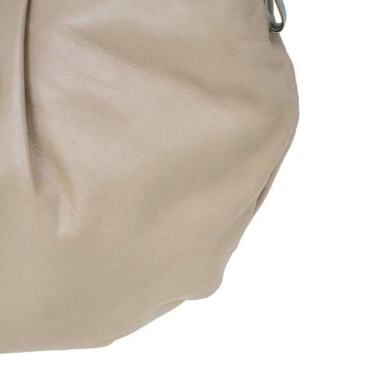 Pre Owned Chloe Gold Leather Large Ethel Hobo