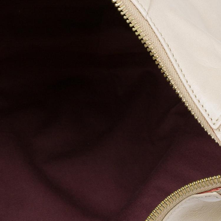 Pre Owned Chloe Gold Leather Large Ethel Hobo