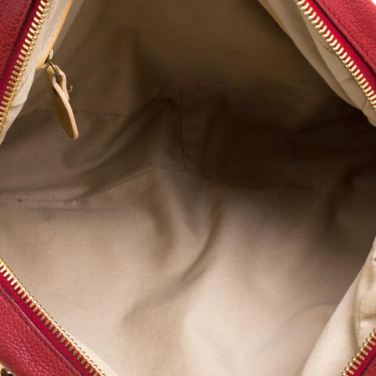Pre Owned Chloe Red Leather Large Paraty Shoulder Bag