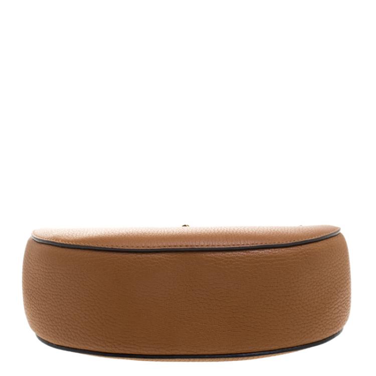 Pre Owned Chloe Copper Leather Medium Drew Shoulder Bag