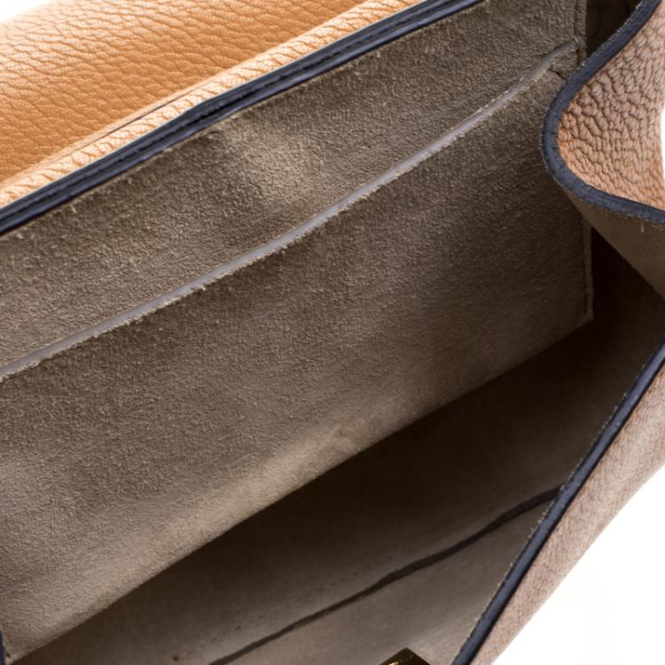 Pre Owned Chloe Copper Leather Medium Drew Shoulder Bag