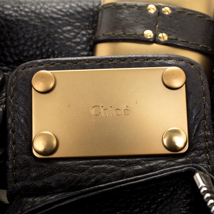 Pre Owned Chloe Black Leather Medium Paddington Satchel
