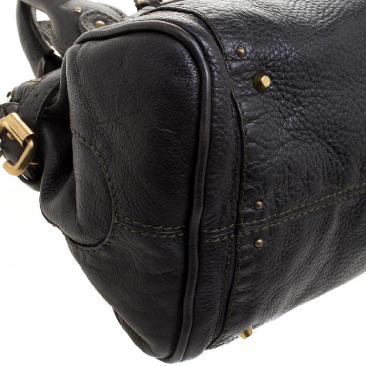 Pre Owned Chloe Black Leather Medium Paddington Satchel