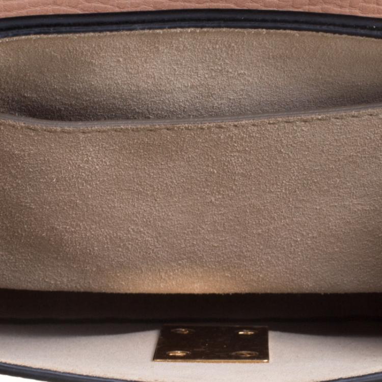 Pre Owned Chloe Beige/Brown Leather Small Drew Shoulder Bag