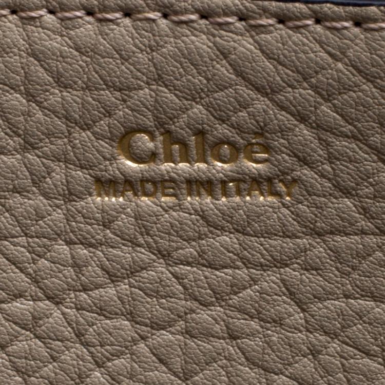 Pre Owned Chloe Beige Leather Charlotte Tote