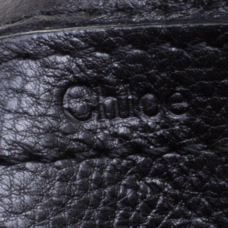Pre Owned Chloe Black Leather Mini Elsie Crossbody Bag