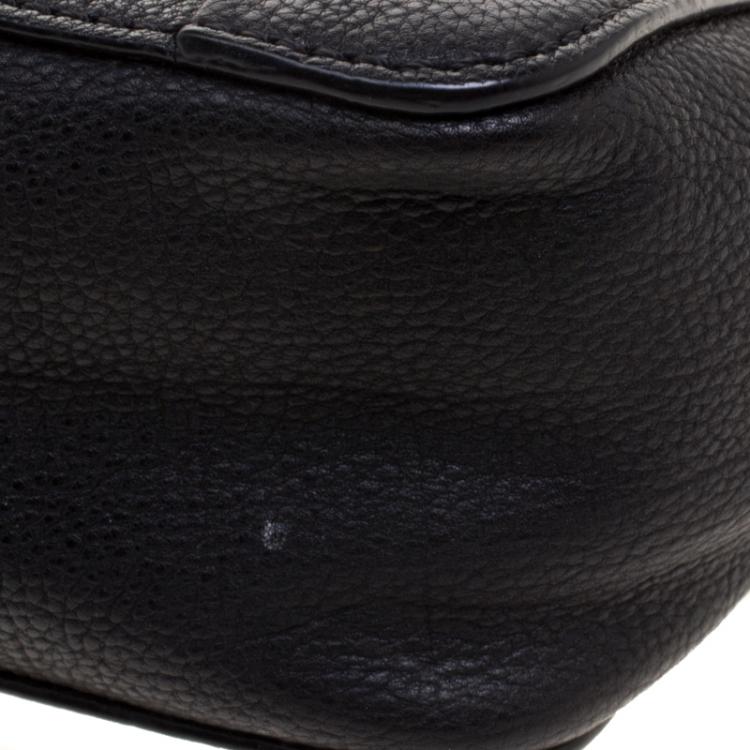 Pre Owned Chloe Black Leather Mini Elsie Crossbody Bag