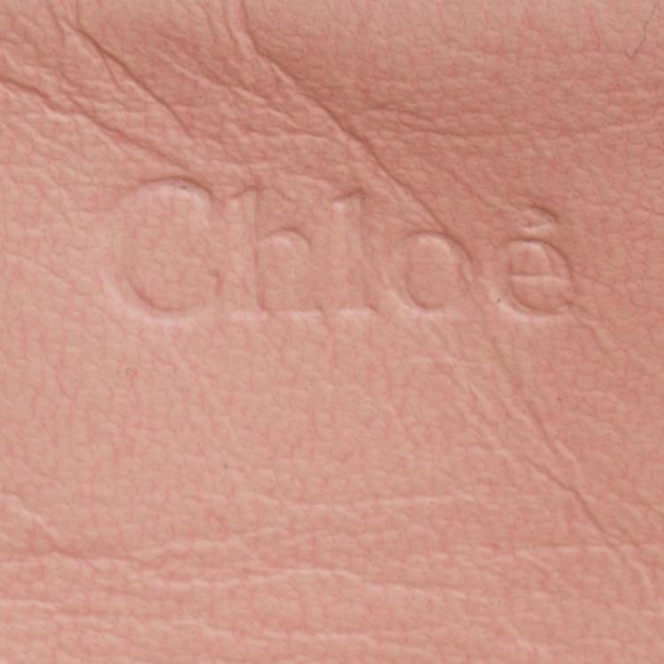 Pre Owned Chloe Bordeaux Leather Medium Elsie Shoulder Bag