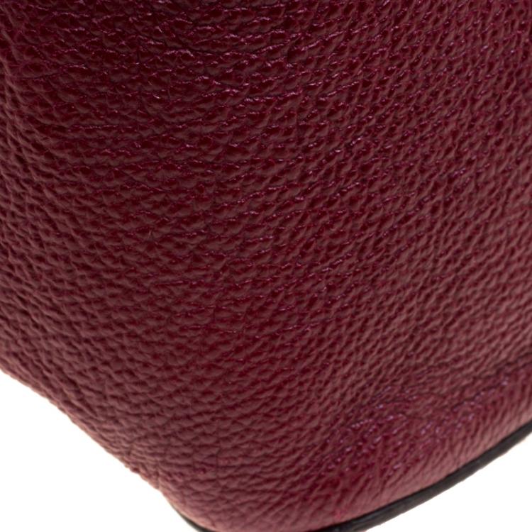 Pre Owned Chloe Bordeaux Leather Medium Elsie Shoulder Bag