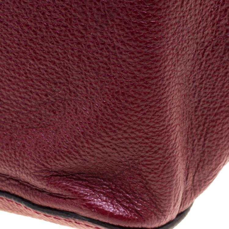 Pre Owned Chloe Bordeaux Leather Medium Elsie Shoulder Bag