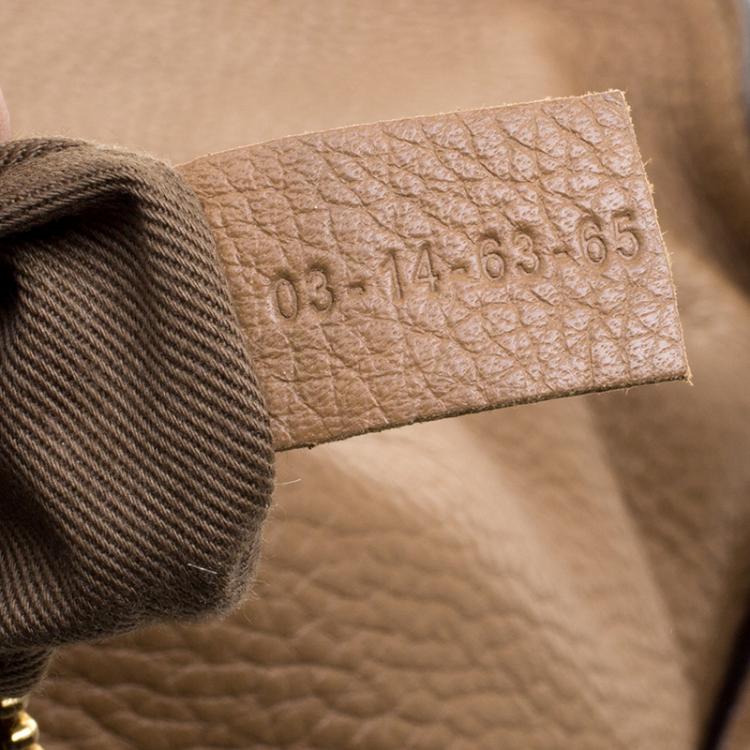 Pre Owned Chloe Brown Leather Medium Marcie Hobo