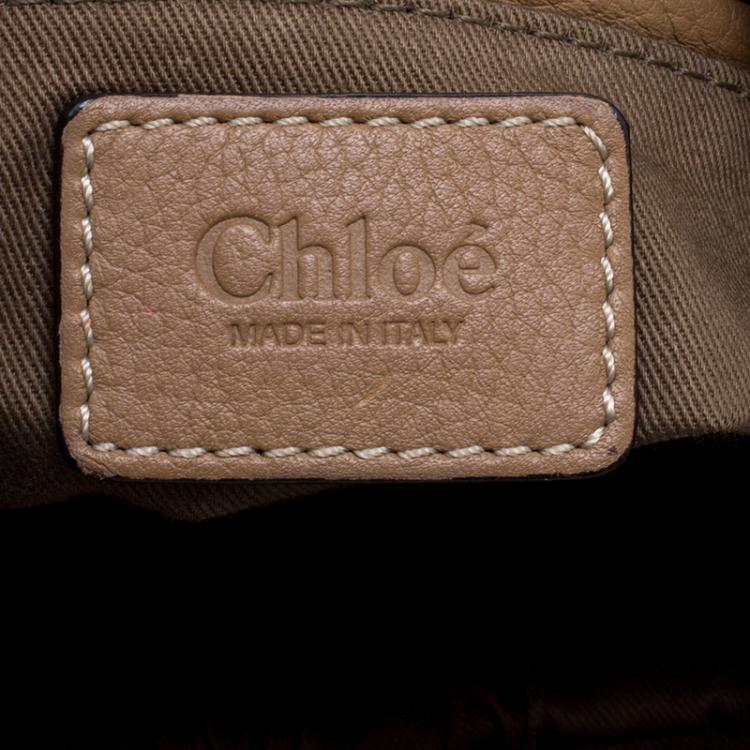 Pre Owned Chloe Brown Leather Medium Marcie Hobo