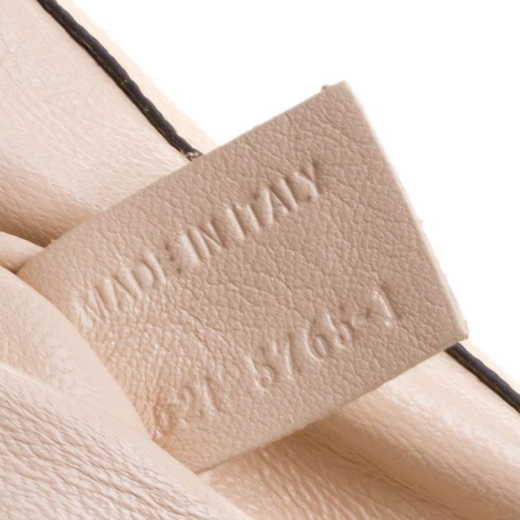 Pre Owned Chloe Peach Leather Medium Elsie Shoulder Bag