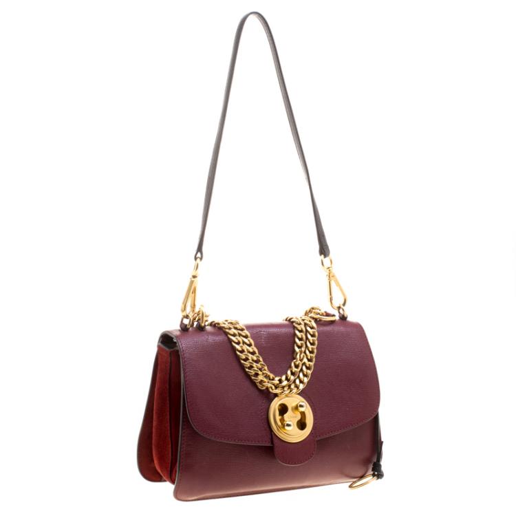 Pre Owned Chloe Red Leather Medium Mily Shoulder Bag