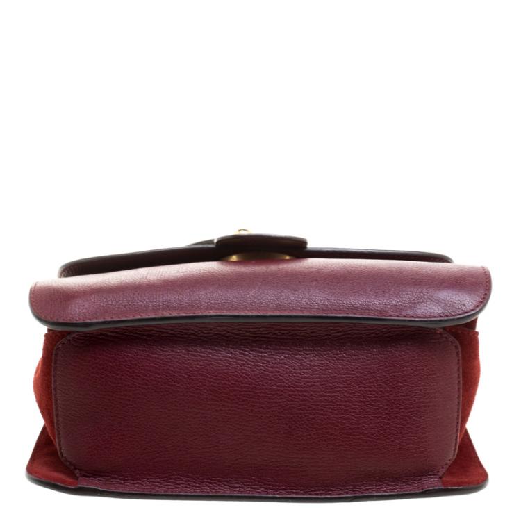 Pre Owned Chloe Red Leather Medium Mily Shoulder Bag