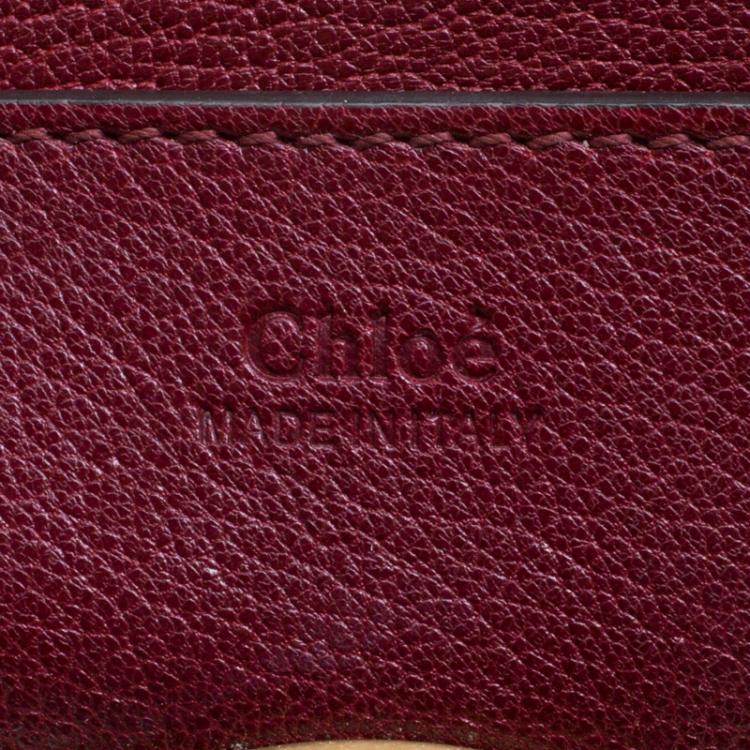 Pre Owned Chloe Red Leather Medium Mily Shoulder Bag