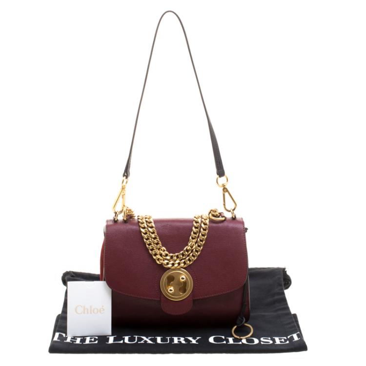 Pre Owned Chloe Red Leather Medium Mily Shoulder Bag