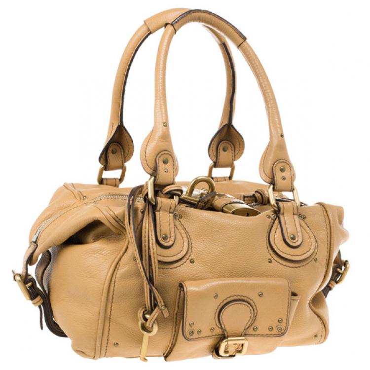 Pre Owned Chloe Brown Leather Front Pocket Paddington