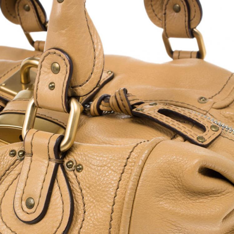 Pre Owned Chloe Brown Leather Front Pocket Paddington