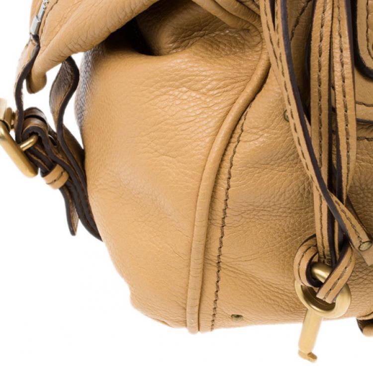 Pre Owned Chloe Brown Leather Front Pocket Paddington