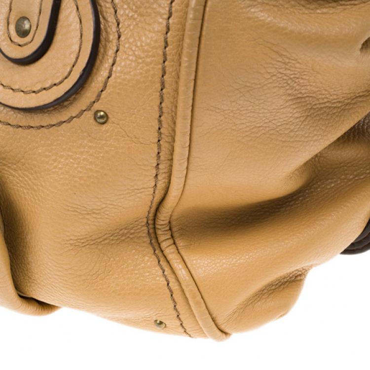 Pre Owned Chloe Brown Leather Front Pocket Paddington