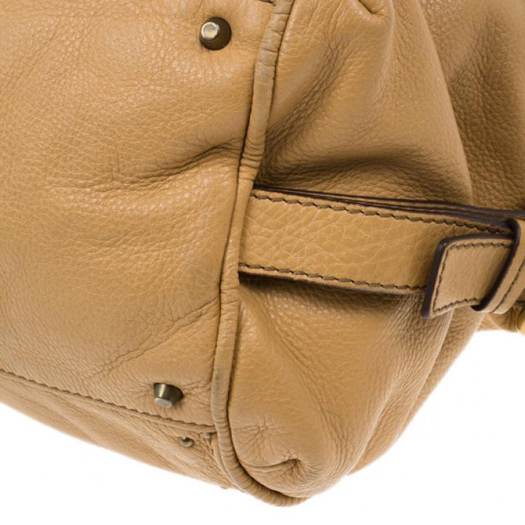 Pre Owned Chloe Brown Leather Front Pocket Paddington