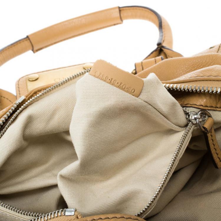 Pre Owned Chloe Brown Leather Front Pocket Paddington