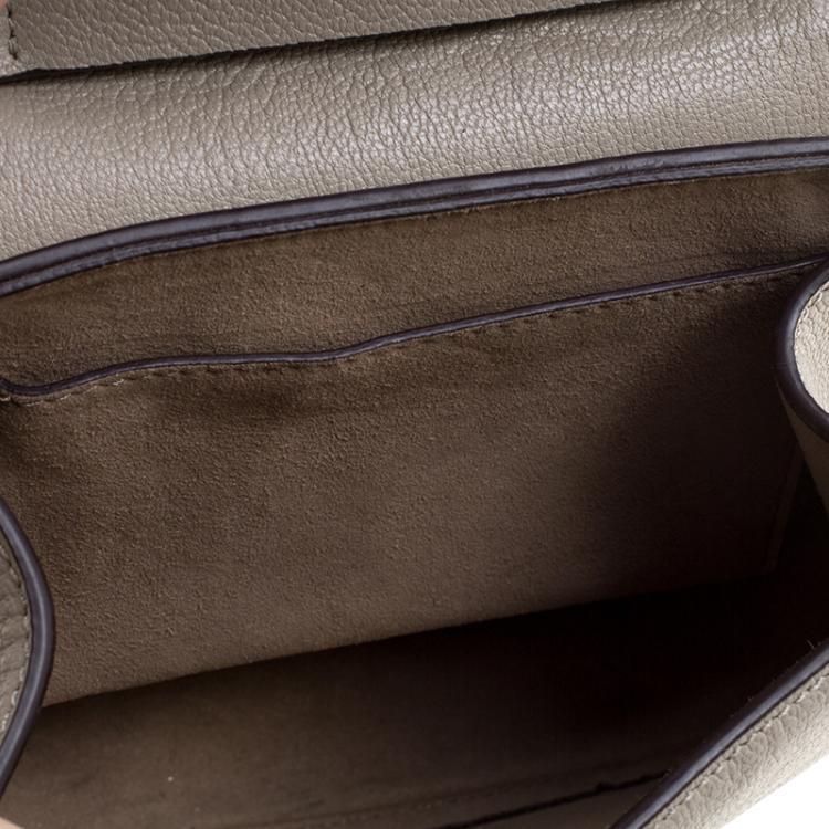 مملوكة مسبقًا Chloe Grey Leather Small Drew Shoulder Bag