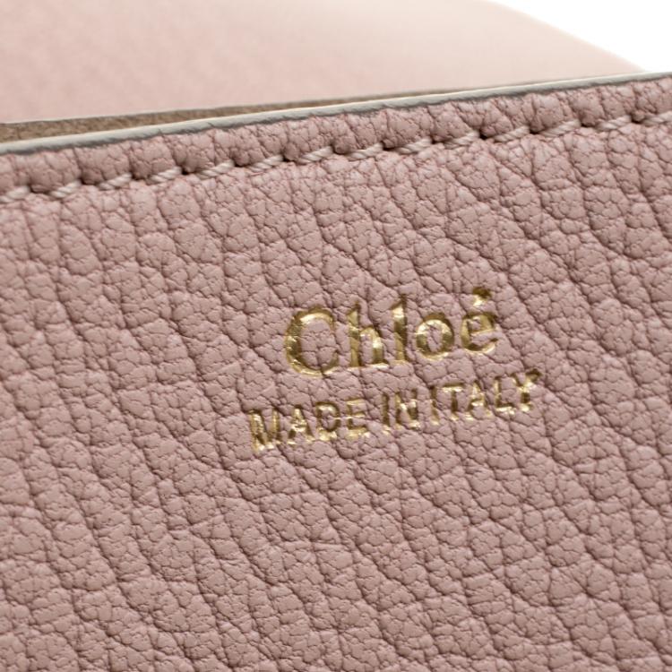 Pre Owned Chloe Blush Pink Leather Small Drew Shoulder Bag