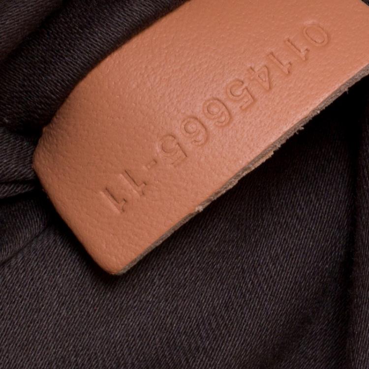 Pre Owned Chloe Beige/Peach Leather Medium Baylee Tote