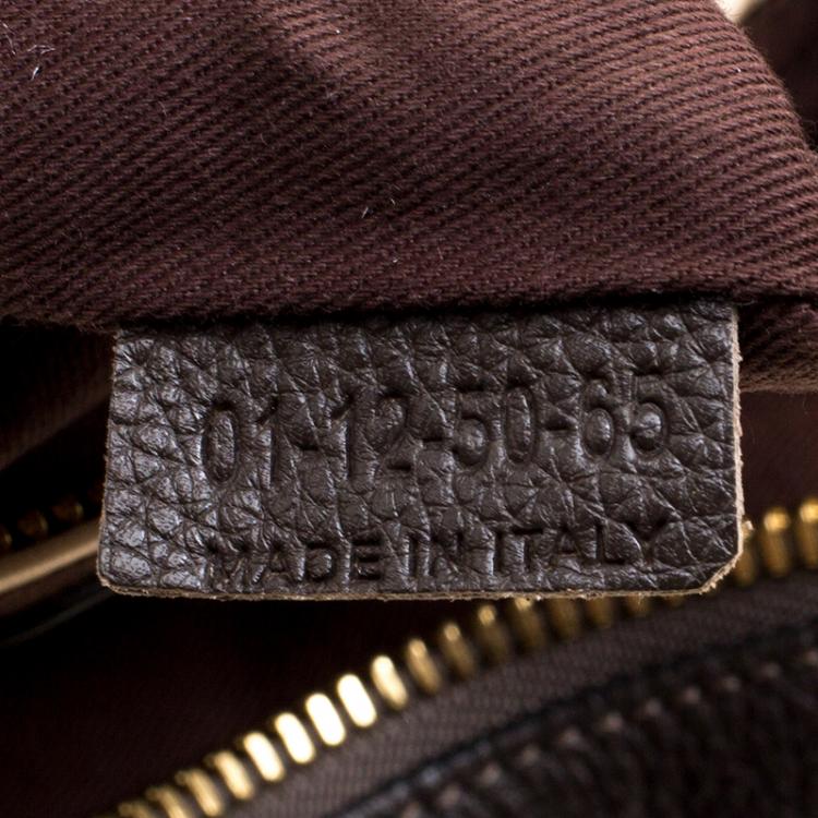 Pre Owned Chloe Brown Leather Medium Paraty Shoulder Bag