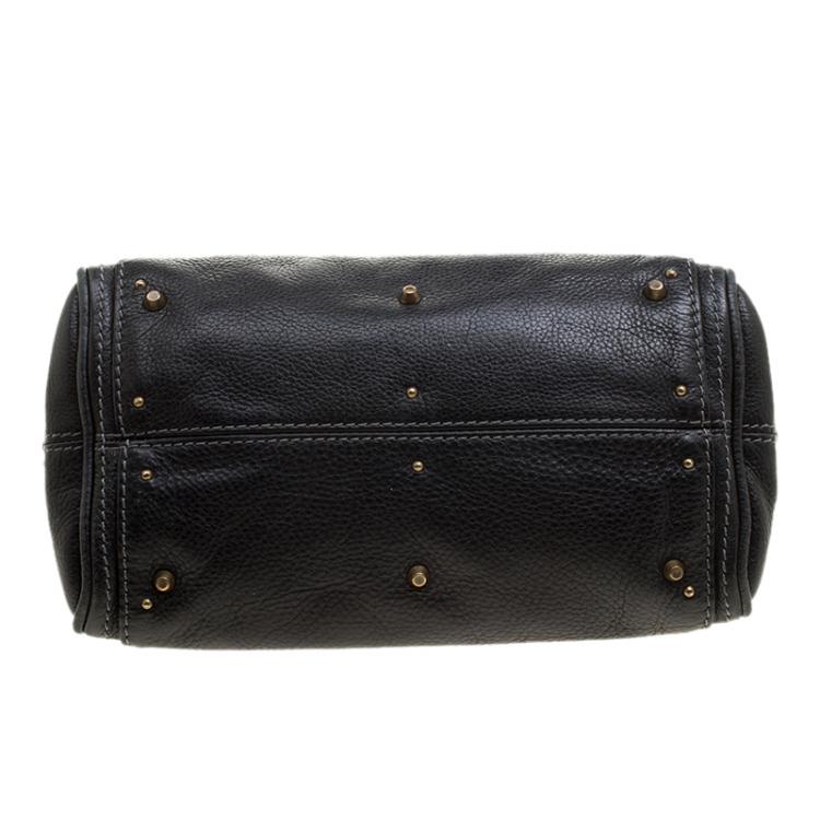 Pre Owned Chloe Black Leather Mini Paddington Satchel