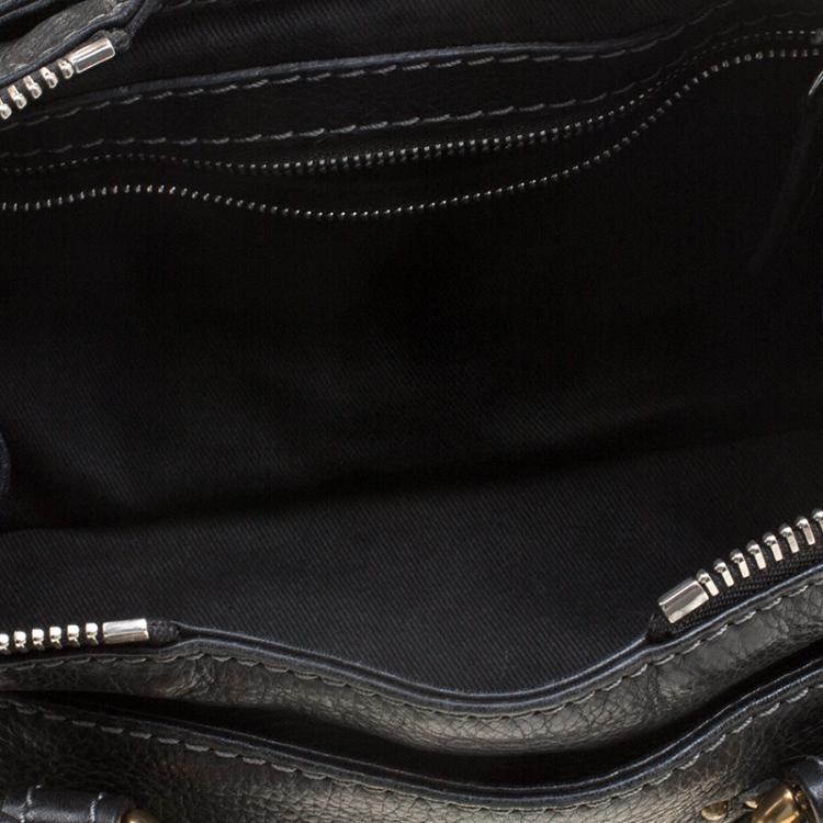 Pre Owned Chloe Black Leather Mini Paddington Satchel