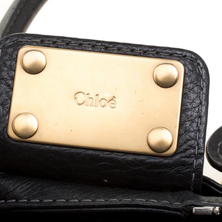 Pre Owned Chloe Black Leather Mini Paddington Satchel