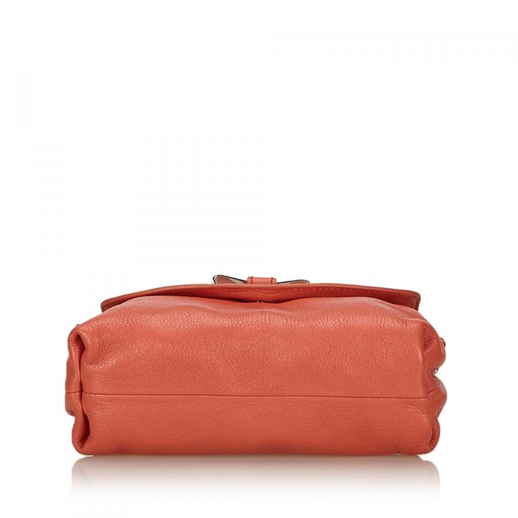 Pre Owned Chloe Pink Leather Lily Shoulder Bag
