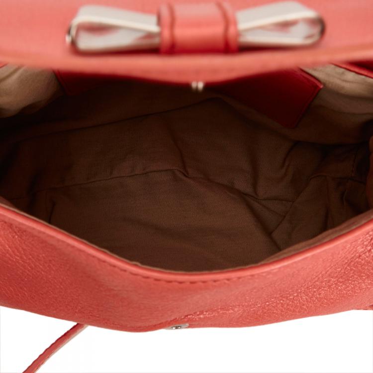 Pre Owned Chloe Pink Leather Lily Shoulder Bag