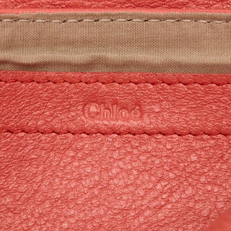 Pre Owned Chloe Pink Leather Lily Shoulder Bag