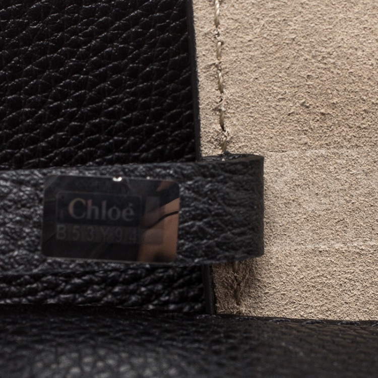 Pre Owned Chloe Black Leather Mini Faye Shoulder Bag