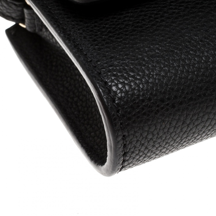 Pre Owned Chloe Black Leather Mini Faye Shoulder Bag